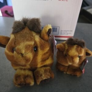 Puffkins GINGER THE GIRAFFE 4" with GINGER The Giraffe keychain